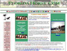 Tablet Screenshot of floridahorse.com